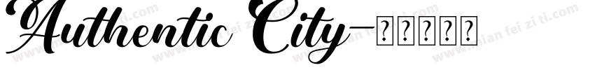 Authentic City字体转换